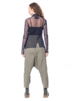 RUNDHOLZ DIP, Hose Mit Hoher Taille Und Sehr Tiefem Schritt 2232120102 -Kleider Geschaft 2120102 schilf s 6