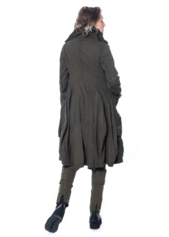 RUNDHOLZ DIP, Leicht Taillierter Mantel Mit Voluminösen Fronttaschen 2232121207 -Kleider Geschaft 2121207 khaki s 5