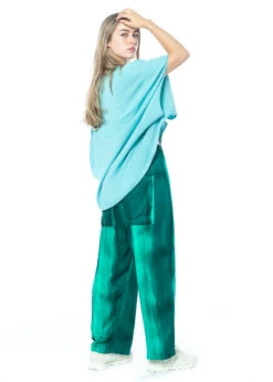 RUNDHOLZ DIP, Elastische Hose Aus Viskose In Abstrakter Farbgebung 1232190102 -Kleider Geschaft 2190102 green 5