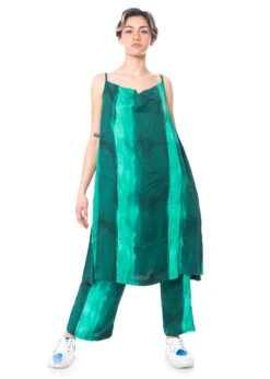 RUNDHOLZ DIP, Elastische Hose Aus Viskose In Abstrakter Farbgebung 1232190102 -Kleider Geschaft 2190102 greenprint s