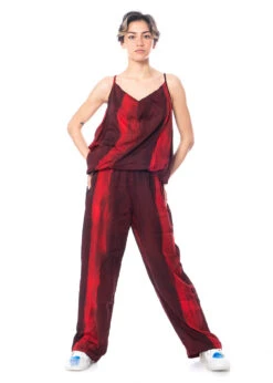 RUNDHOLZ DIP, Elastische Hose Aus Viskose In Abstrakter Farbgebung 1232190102 -Kleider Geschaft 2190102 redprint s 5