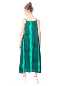 RUNDHOLZ DIP, Langes, ärmelloses Kleid In Edler Batik-Optik 1232190904 -Kleider Geschaft 2190904 greenprint m 5