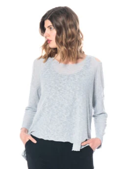 PAL OFFNER, Leichter Sommer-Strickpullover Aus 50% Flachs