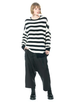 PAL OFFNER, Einzigartige Ballonhose Mit Doppelten Gürteln -Kleider Geschaft 2202 02 1303 bigdoublebeltedtrousers black