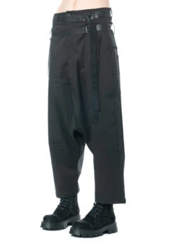 PAL OFFNER, Einzigartige Ballonhose Mit Doppelten Gürteln -Kleider Geschaft 2202 02 1303 bigdoublebeltedtrousers black 3