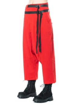 PAL OFFNER, Einzigartige Ballonhose Mit Doppelten Gürteln -Kleider Geschaft 2202 02 1303 bigdoublebeltedtrousers poppyred 4