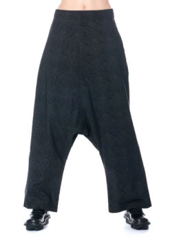 RUNDHOLZ  BLACK  LABEL, Hose Mit Weitem Bein Und Sehr Tiefem Schritt 2223440107 -Kleider Geschaft 2223440107 blackblackfaux 3