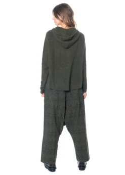 RUNDHOLZ  BLACK  LABEL, Hose Mit Weitem Bein Und Sehr Tiefem Schritt 2223440107 -Kleider Geschaft 2223440107 tealfaux 3