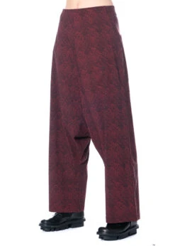 RUNDHOLZ  BLACK  LABEL, Hose Mit Weitem Bein Und Sehr Tiefem Schritt 2223440107 -Kleider Geschaft 2223440107 winefaux 3