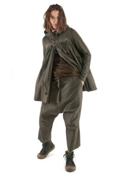 RUNDHOLZ DIP, Verkürzte Hose Aus Edler Baumwolle Mit Tiefem Schritt 2232440106