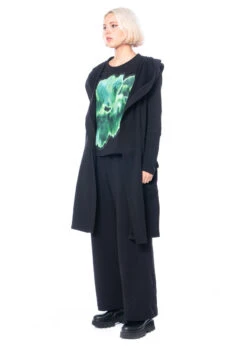 HINDAHL & SKUDELNY, Kuschelige Jacke Aus Baumwolle 223J07 -Kleider Geschaft 223j07 m nero