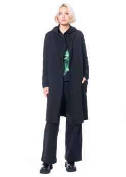 HINDAHL & SKUDELNY, Kuschelige Jacke Aus Baumwolle 223J07 -Kleider Geschaft 223j07 m nero 3