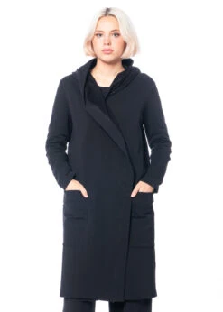 HINDAHL & SKUDELNY, Kuschelige Jacke Aus Baumwolle 223J07 -Kleider Geschaft 223j07 m nero 9