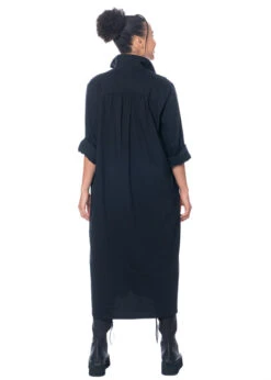 HINDAHL & SKUDELNY, Langes Kleid Mit Kragen 223k04