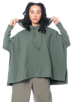 HINDAHL & SKUDELNY, Weicher Pullover Aus Baumwolle 223P12 -Kleider Geschaft 223p12 oliv und. black 8