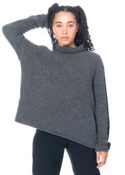 HINDAHL & SKUDELNY, Raglanpullover Mit Stehkragen 223P19 -Kleider Geschaft 223p19 gr. m olive nero 4