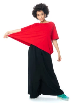 RUNDHOLZ DIP, Weite, Fließende Baumwollhose Mit Spannendem Farbverlauf 1232300125 -Kleider Geschaft 2300125 black xs