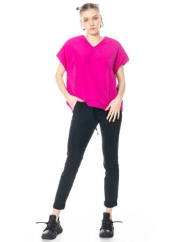 KATHARINA HOVMAN, Hoch Geschnittene Sportliche Hose Mit Kordelzug 231396 -Kleider Geschaft 231396 gr. 36 mit 231007 u. strong bond