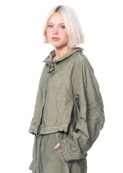 RUNDHOLZ DIP, Relaxed-Fit Jacke Aus 100% Baumwolle In Verwaschener Optik 2232321109 -Kleider Geschaft 2321109 schilf 4