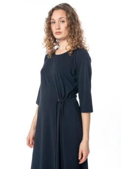 Yukai, Kleid Mit Raffung Und Seitenschlitz 12 Yukai, Kleid Mit Raffung Und Seitenschlitz -Kleider Geschaft 232t1 indigo 36 mit 232h1 11