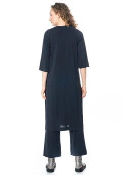 Yukai, Kleid Mit Raffung Und Seitenschlitz 10 Yukai, Kleid Mit Raffung Und Seitenschlitz -Kleider Geschaft 232t1 indigo 36 mit 232h1 8