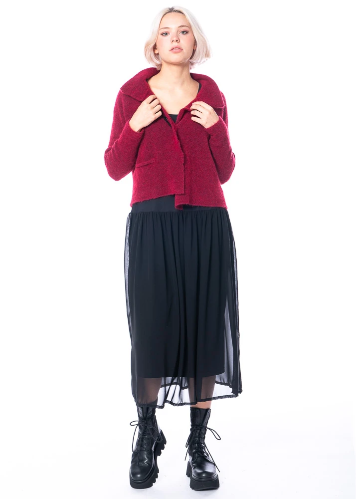 Yukai, Unterkleid Mit Materialmix Und Ausgestelltem Rockteil 9 Yukai, Unterkleid Mit Materialmix Und Ausgestelltem Rockteil – Bild 7