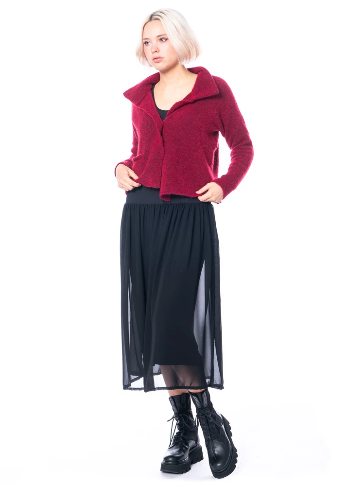 Yukai, Unterkleid Mit Materialmix Und Ausgestelltem Rockteil 6 Yukai, Unterkleid Mit Materialmix Und Ausgestelltem Rockteil – Bild 4