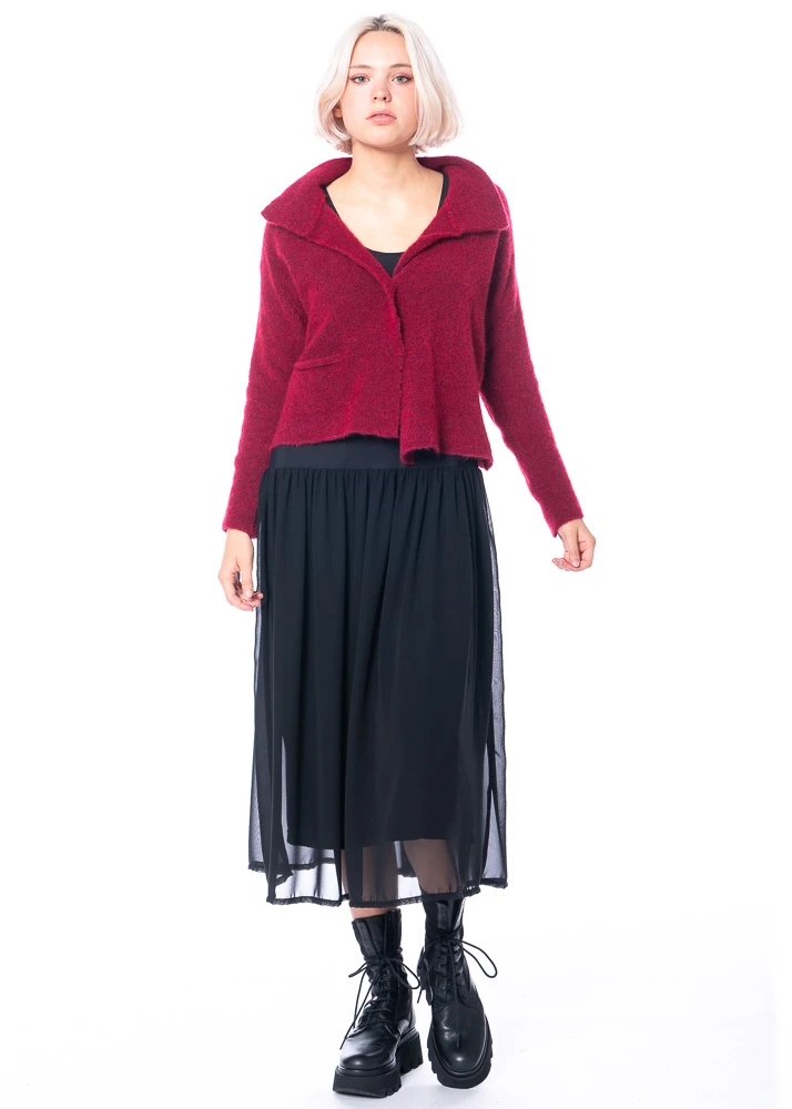 Yukai, Unterkleid Mit Materialmix Und Ausgestelltem Rockteil 8 Yukai, Unterkleid Mit Materialmix Und Ausgestelltem Rockteil – Bild 6