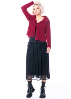 Yukai, Unterkleid Mit Materialmix Und Ausgestelltem Rockteil 15 Yukai, Unterkleid Mit Materialmix Und Ausgestelltem Rockteil -Kleider Geschaft 234k2 9