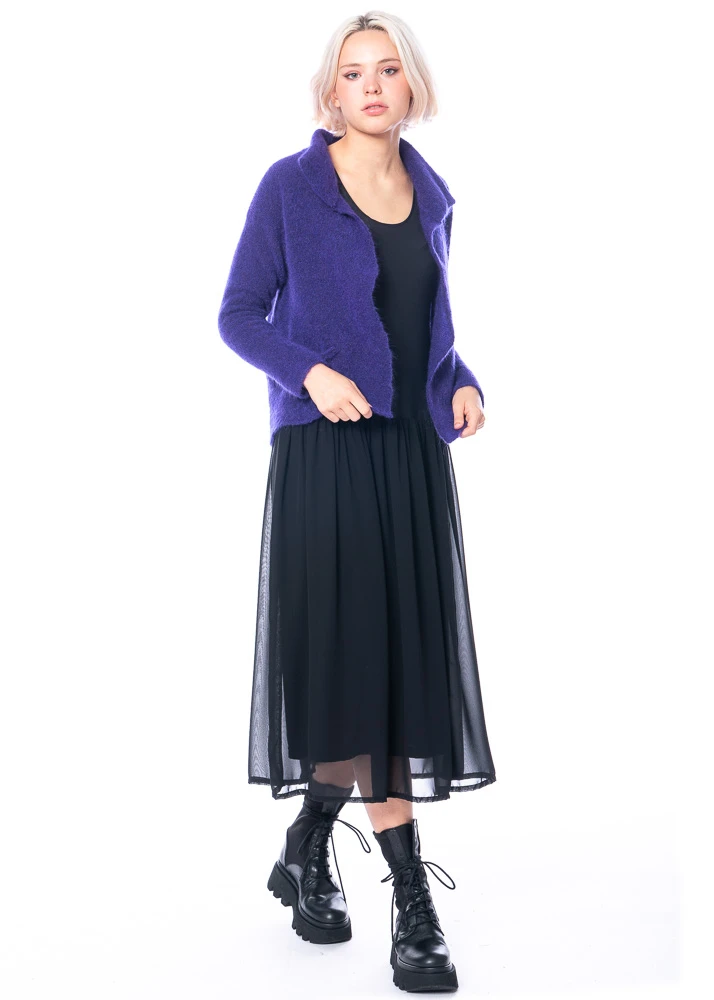 Yukai, Unterkleid Mit Materialmix Und Ausgestelltem Rockteil 4 Yukai, Unterkleid Mit Materialmix Und Ausgestelltem Rockteil – Bild 2