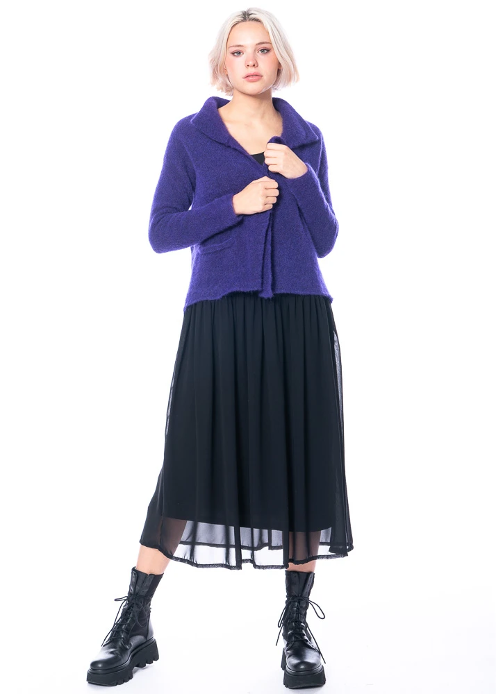 Yukai, Unterkleid Mit Materialmix Und Ausgestelltem Rockteil 3 Yukai, Unterkleid Mit Materialmix Und Ausgestelltem Rockteil