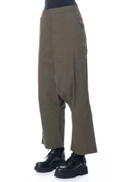 RUNDHOLZ DIP, Locker Geschnittene Hose Aus Baumwoll-Stretch 2232390102 -Kleider Geschaft 2390102 khaki close up 2
