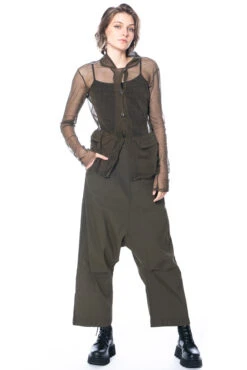 RUNDHOLZ DIP, Locker Geschnittene Hose Aus Baumwoll-Stretch 2232390102 -Kleider Geschaft 2390102 khaki gr. s 0 40 m. 2551116 u. trey 2