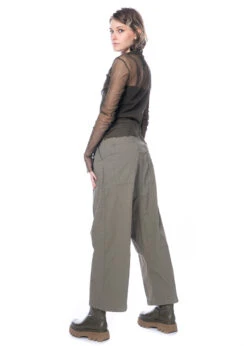 RUNDHOLZ DIP, Locker Geschnittene Hose Aus Baumwoll-Stretch 2232390102 -Kleider Geschaft 2390102 schilf s 3