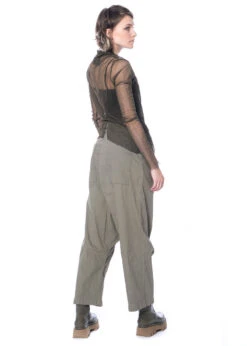 RUNDHOLZ DIP, Locker Geschnittene Hose Aus Baumwoll-Stretch 2232390102 -Kleider Geschaft 2390102 schilf s 6