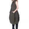 RUNDHOLZ DIP, ärmelloses Kleid Aus Baumwollstretch 2232390908 -Kleider Geschaft 2390908 khaki s 2