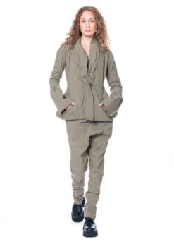 RUNDHOLZ DIP, Figurbetonte Jacke Aus Baumwollstretch Mit Voluminösen Manschetten 2232391105 -Kleider Geschaft 2391105 schilf xs 3