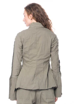 RUNDHOLZ DIP, Figurbetonte Jacke Aus Baumwollstretch Mit Voluminösen Manschetten 2232391105 -Kleider Geschaft 2391105 schilf xs 6