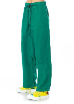 RUNDHOLZ DIP, Bequeme Leinenhose Mit Praktischem Tunnelzug 1232410104 -Kleider Geschaft 2410104 green s 4