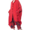 RUNDHOLZ DIP, Oversize Mantel Aus 100% Leinen In Attraktiver Farbe 1232411211 -Kleider Geschaft 2411211 red os 3