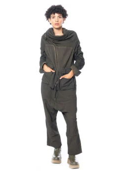 RUNDHOLZ DIP, Verkürzte Hose Aus Edler Baumwolle Mit Tiefem Schritt 2232440106 -Kleider Geschaft 2440106 khakicloud s 11