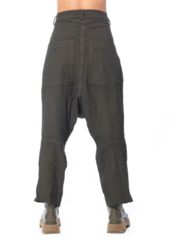 RUNDHOLZ DIP, Verkürzte Hose Aus Edler Baumwolle Mit Tiefem Schritt 2232440106 -Kleider Geschaft 2440106 khakicloud s 9