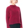 Yukai, Weicher Mohair-Pullover Mit Lässiger Passform In Rubin