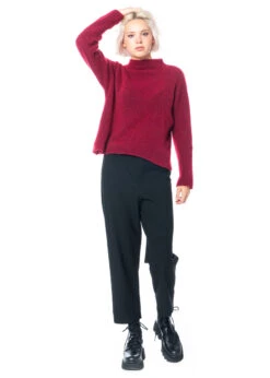 Yukai, Weicher Mohair-Pullover Mit Lässiger Passform In Rubin -Kleider Geschaft 255p1 rubin l 6