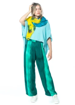 RUNDHOLZ DIP, Elastische Hose Aus Viskose In Abstrakter Farbgebung 1232190102 -Kleider Geschaft 2801004 blueprint 1 1