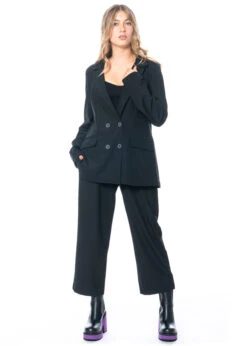 PLUSLAVIE PLÜ, Auffälliger Blazer Mit Offener Rückseite 2 ROWS -Kleider Geschaft 2 rows 8026