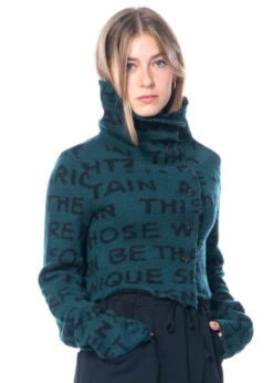 RUNDHOLZ BLACK LABEL, Kurze Strickjacke Mit Jacquardmuster Aus Schurwolle 2233897114