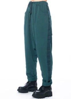 RUNDHOLZ  BLACK  LABEL, Hose Aus Feiner Baumwolle Mit Tiefem Schritt 2233250101 -Kleider Geschaft 3250101 forest s 10