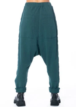 RUNDHOLZ  BLACK  LABEL, Hose Aus Feiner Baumwolle Mit Tiefem Schritt 2233250101 -Kleider Geschaft 3250101 forest s 11