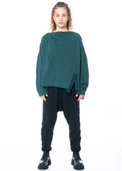 RUNDHOLZ  BLACK  LABEL, T-Shirt Aus Reiner Baumwolle In Einheitsgröße 2233250502 -Kleider Geschaft 3250502 forest os 1